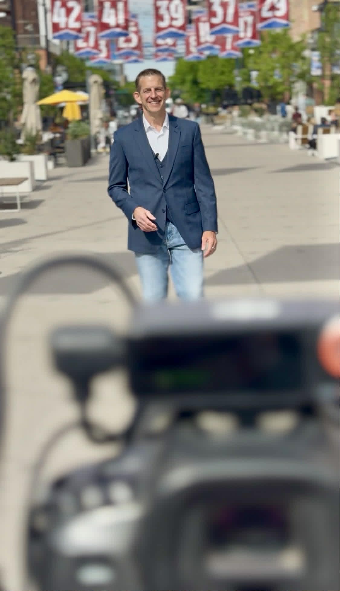 Rick Janson filming Living the Denver Lifestyle