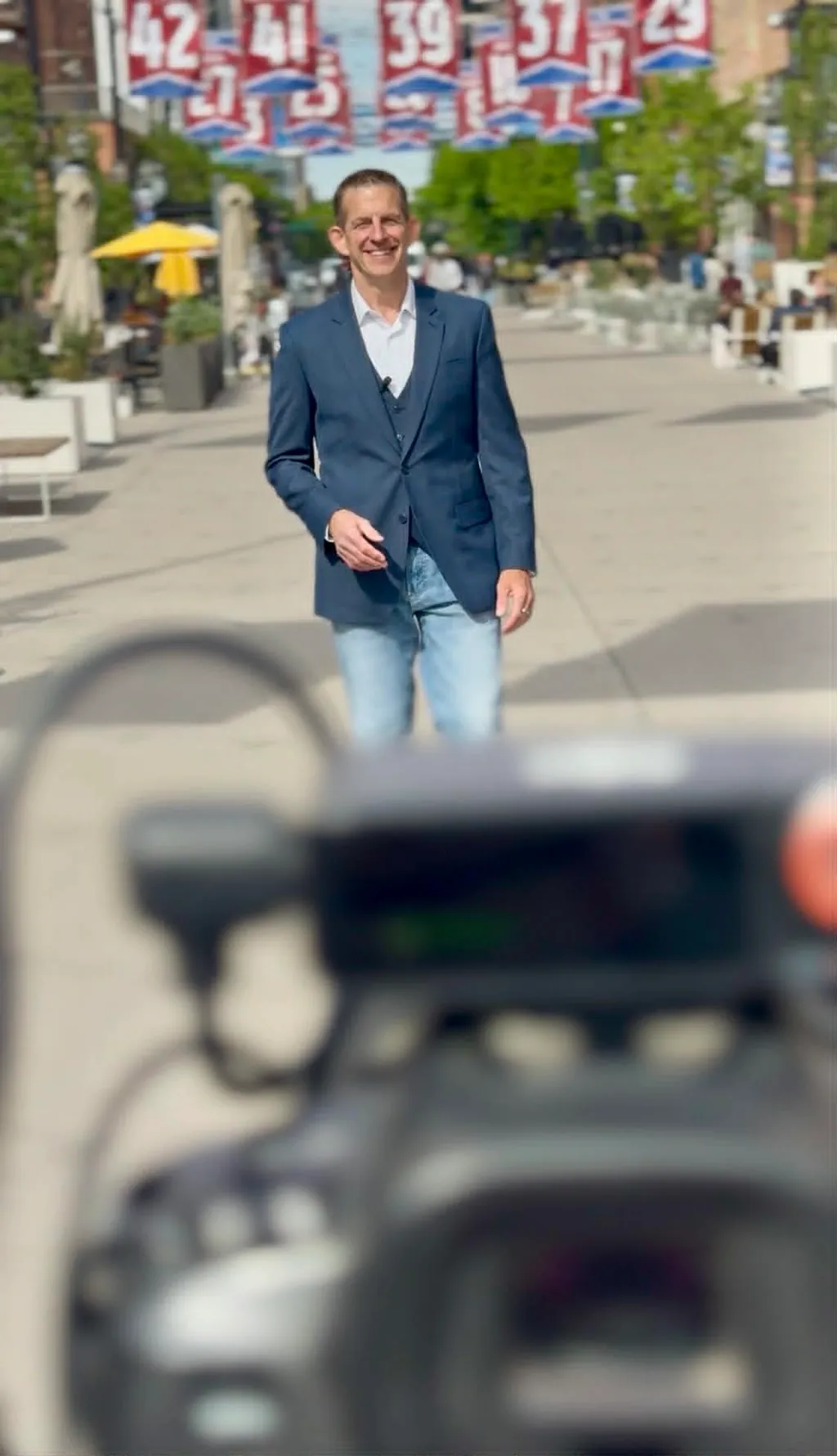 Rick Janson filming Living the Denver Lifestyle